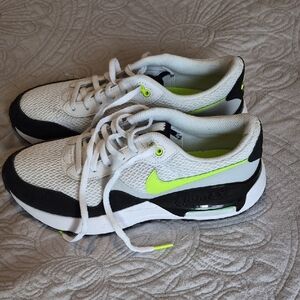 Nike Air Max White and Lime Sneakers